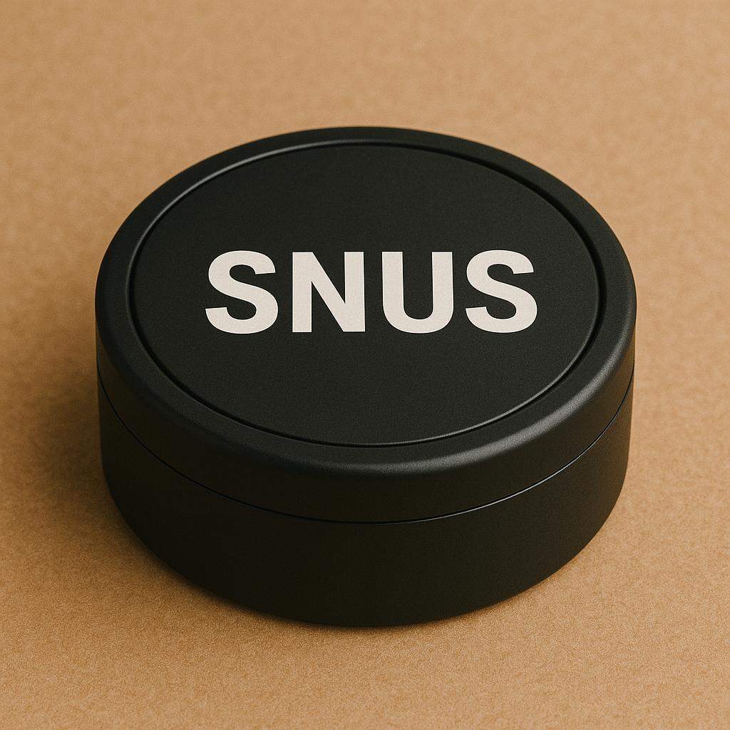 svart snus boks
